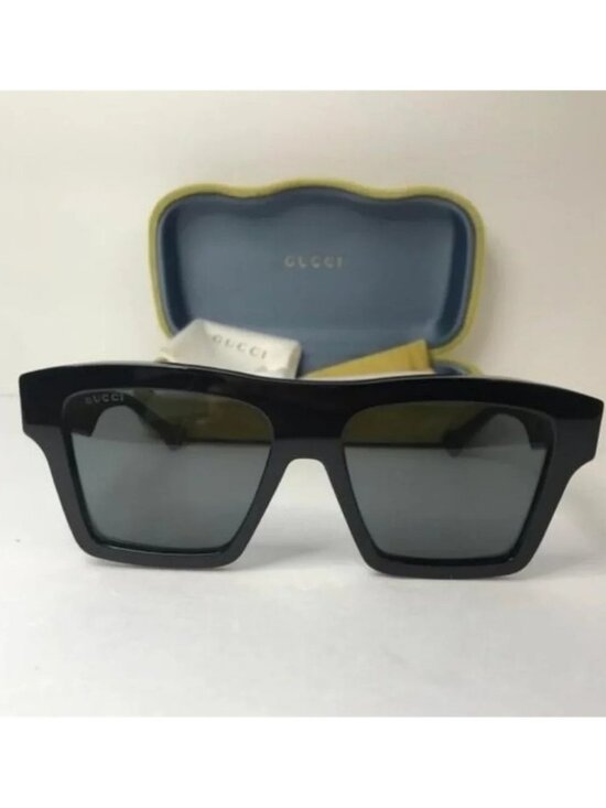 ORIGINAL _BRAND NEW GUCCI GG0962S 009 Black/Green/Grey Unisex Sunglasses main image 4